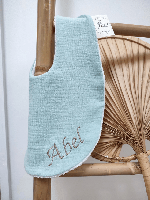 Bavoir personnalisable  tissu uni