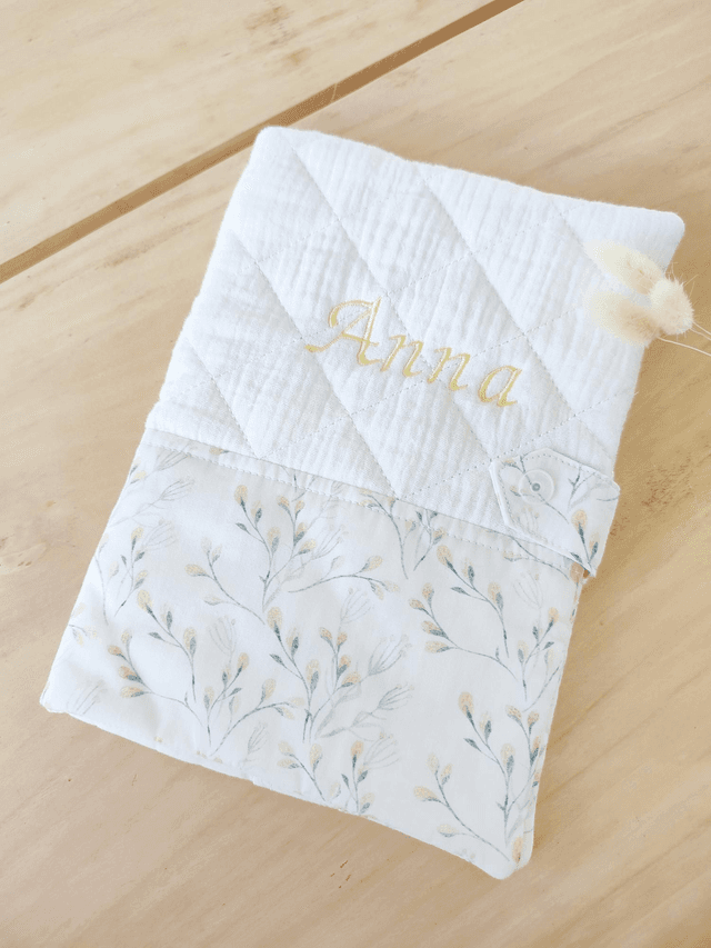 Protège carnet de santé &quot;fleurs de printemps&quot;